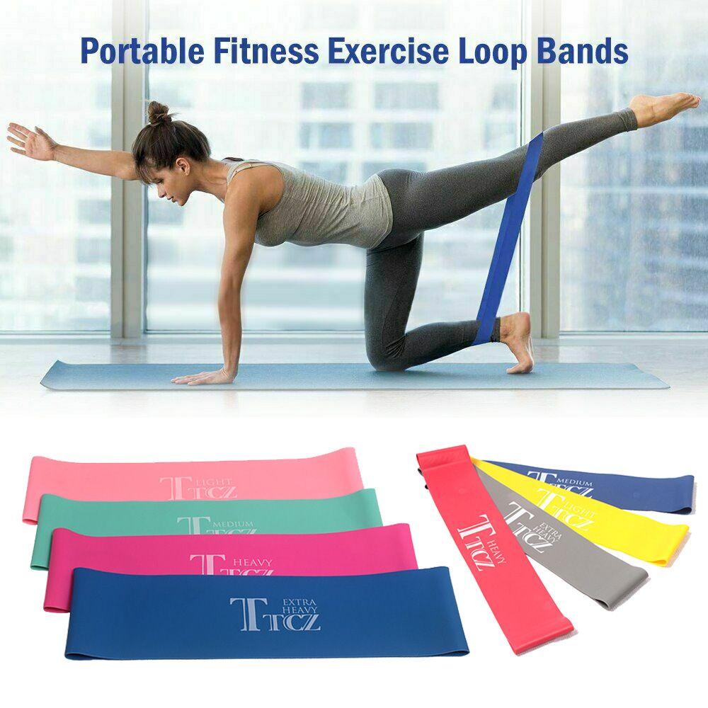 Body Building Gym Strength Training Yoga Pilates Workout Band Home Fitness Resistance Bands Loop