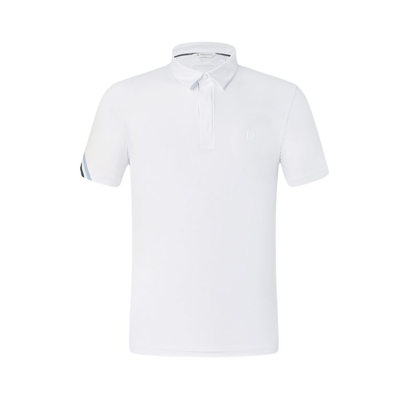 

Fila Коллекция для гольфа SS25 Однотонная Удобная Простая Футболка-поло с коротким рукавом Мужские футболки-поло A11M535134F-WT L