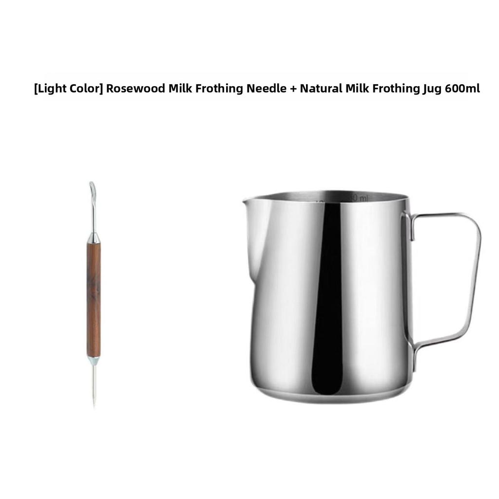 Professional Coffee Latte Art Needle with Pear Wood Handle 304 Stainless Steel Food Grade Hook Flower Coffee Making Tool