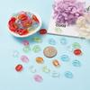 490Pcs 7 Colors Transparent Acrylic Linking Rings Quick Link Connectors for Cable Chains Making Oval Mixed Color 15.5x11x6mm