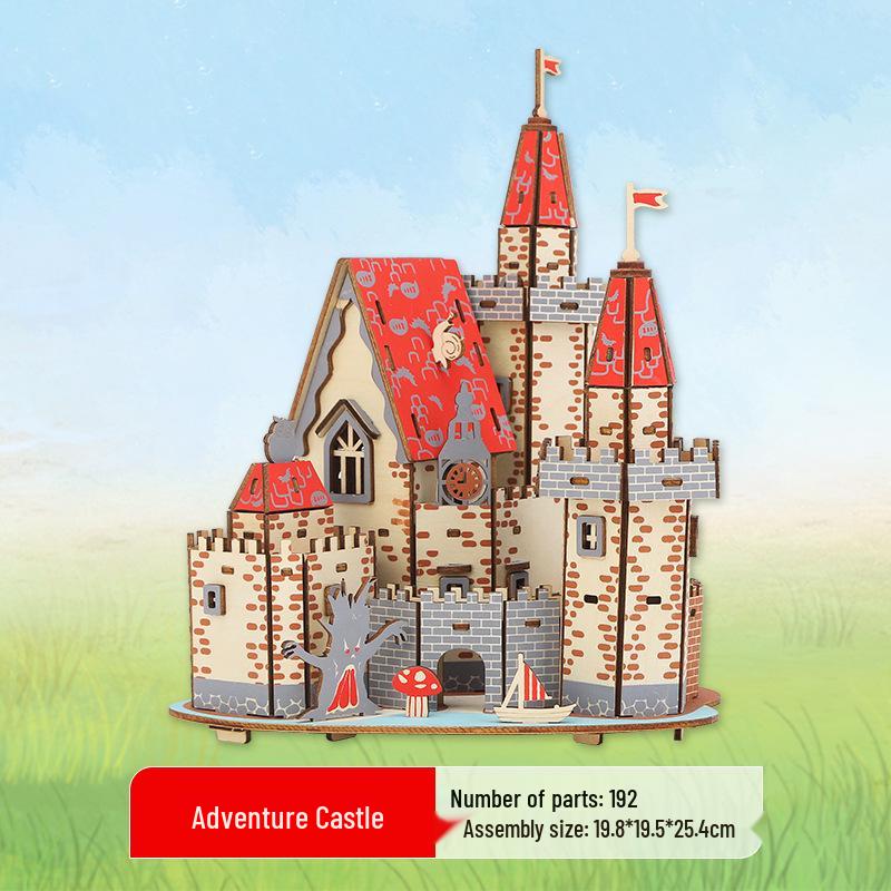 3D Wooden Ferris Wheel Puzzle - Educational DIY Gift for Kids