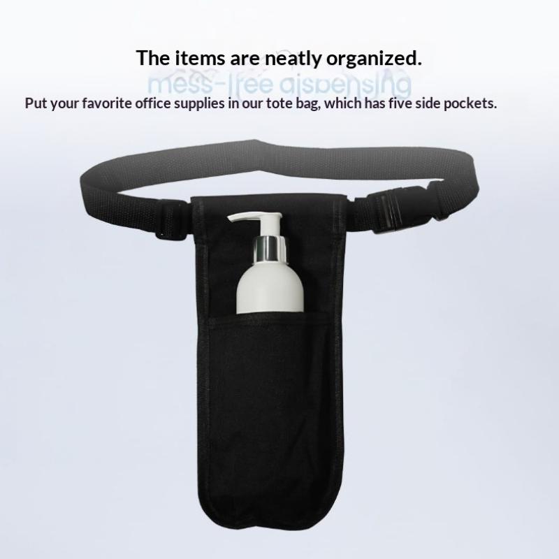 1Pcs Single/Double Hole Massage Bottle Bag Massage Waist Pouch Adjustable Belt Supplies Professional Lotion Pouch For Therapist
