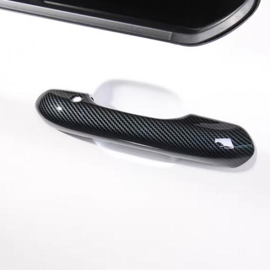 Carbon Fiber Car Side Door Handles Cover Trim For Ford Explorer -2026
