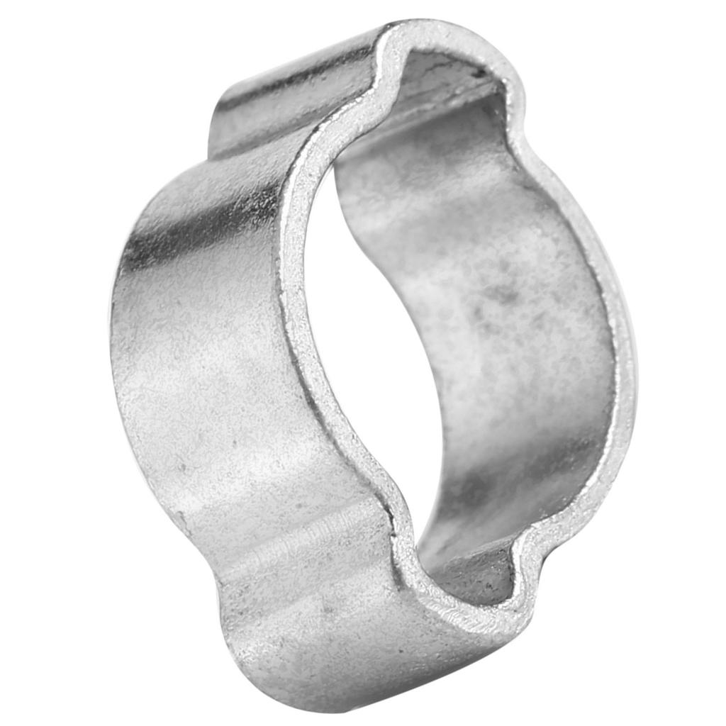 10 Stück Verzinktes Eisen Galvanisiert Zwei Ohr Schlauchschelle 5?23mm für Kraftstoffschlauch (15?18MM)