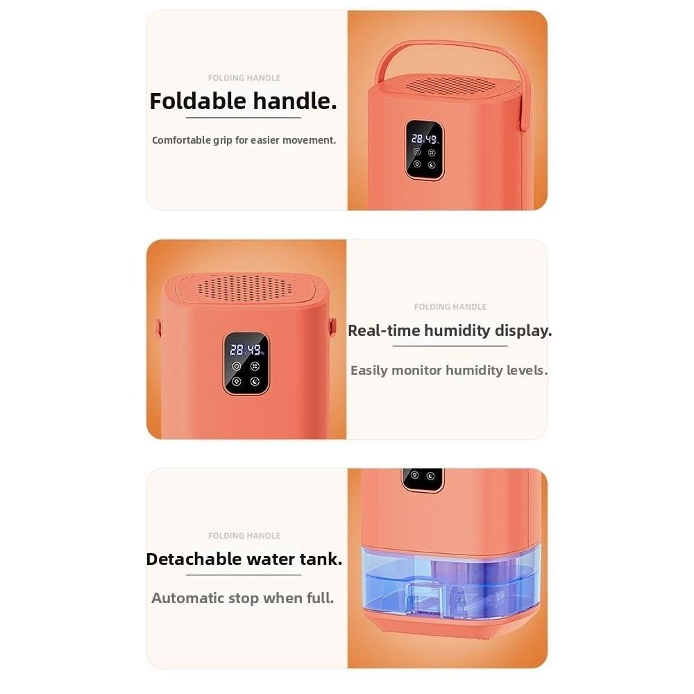 Moisture-Proof Mini Quiet Dehumidifier 1.5L Damp Eliminator Air Dehumidifier Bathroom