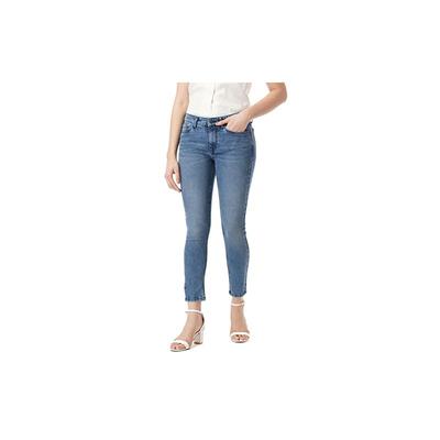 INKD Women's Skinny High Rise Jeans (INKSS23WJN-014NW_Denim Divine_32)