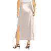 Women's Color Hip Hugging High Waist Slit Skirt