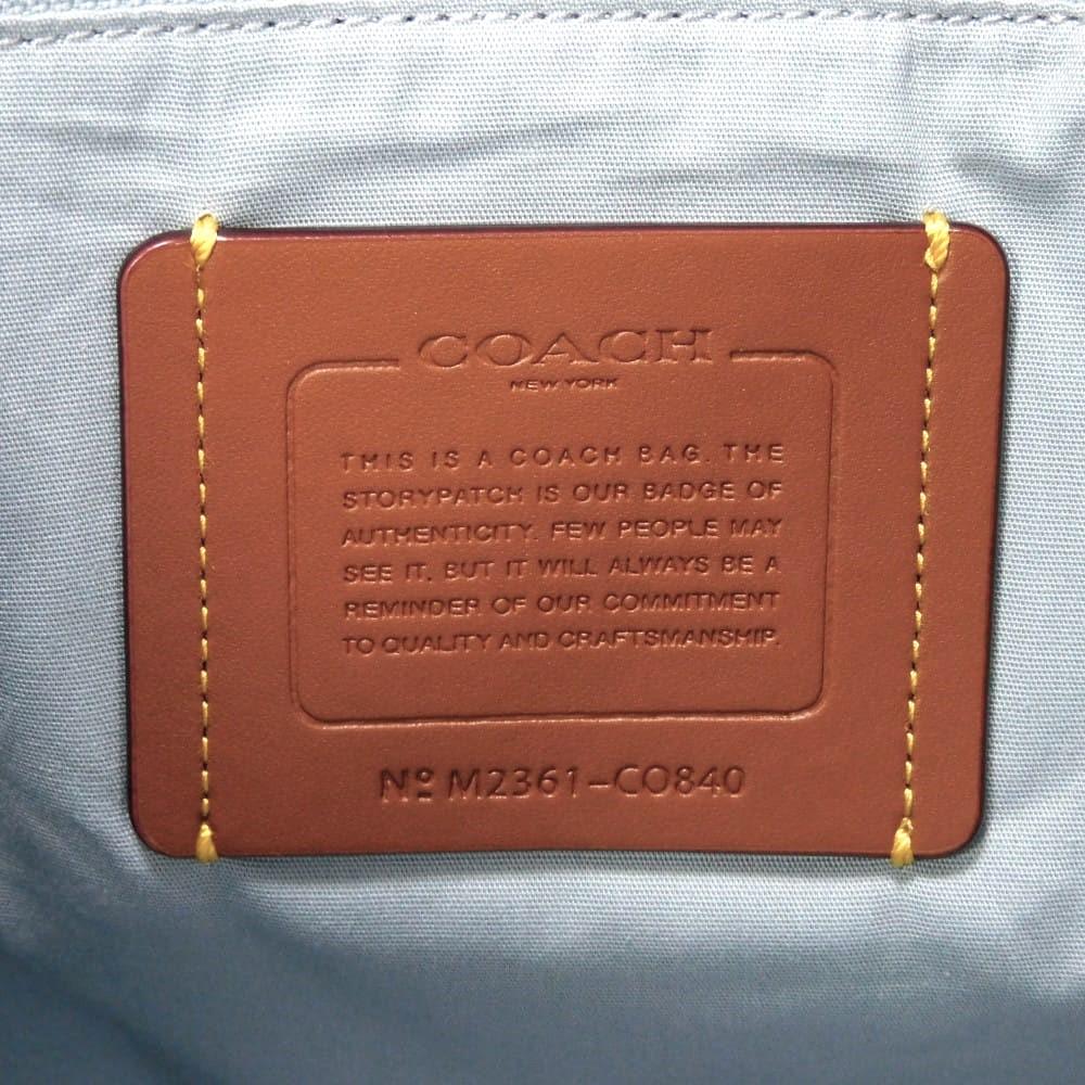 Used 9726 Hall Tote 33 CO840 7924 Current C Logo 2-Way Shoulder Bag C Mark Paperweight Leather Blue Gray Men's from