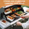 30/50Pcs Heavy Duty Grease Tray Liner Aluminum Drip Pans Disposable Aluminum Foil Box  Kitchen Prep
