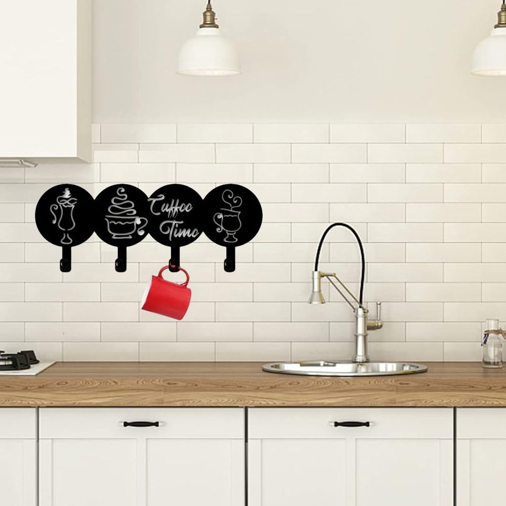 

Вешалка для пальто Iron Crafts с 4 крючками, настенный крючок, прочные декоративные крючки для кухни, для хранения вещей в доме