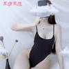 Sexy Lingerie Women's Jumpsuit Dead Pants Water Temptation Halter Sexy Suspender Tight Swimsuit Open File Sexy Uniform
