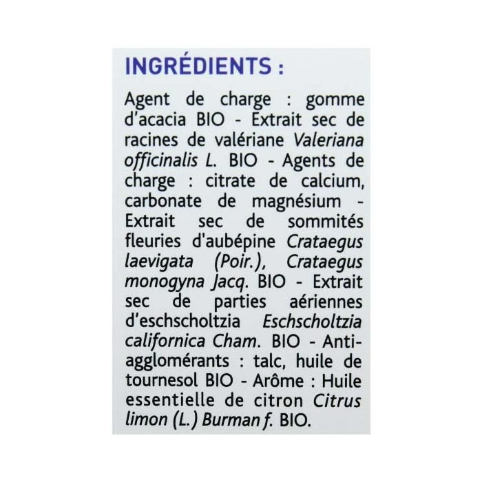 Nutreov Physcience Optinuit Sommeil Bio 30 comprimés