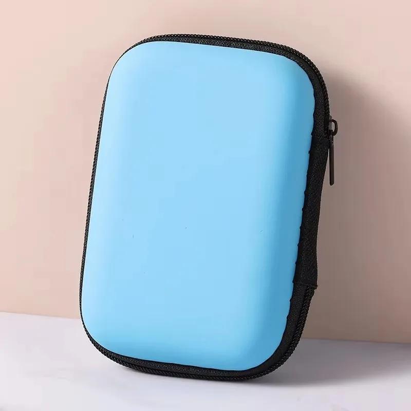 Sundries Travel Storage Bag Dopamine Color For Earphone Package Zipper Bag Portable Travel Cable Organizer Electronics Storage