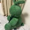 [USED] Cute Teddy Bear Bunny Plush Toy In Pastel Green. May Cheer.