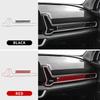 For Kia Sportage 2022 2023 2024 2025 Real Soft Carbon Fiber Sticker LHD RHD Car Air Outlet Frame Under Instrument Panel Interior