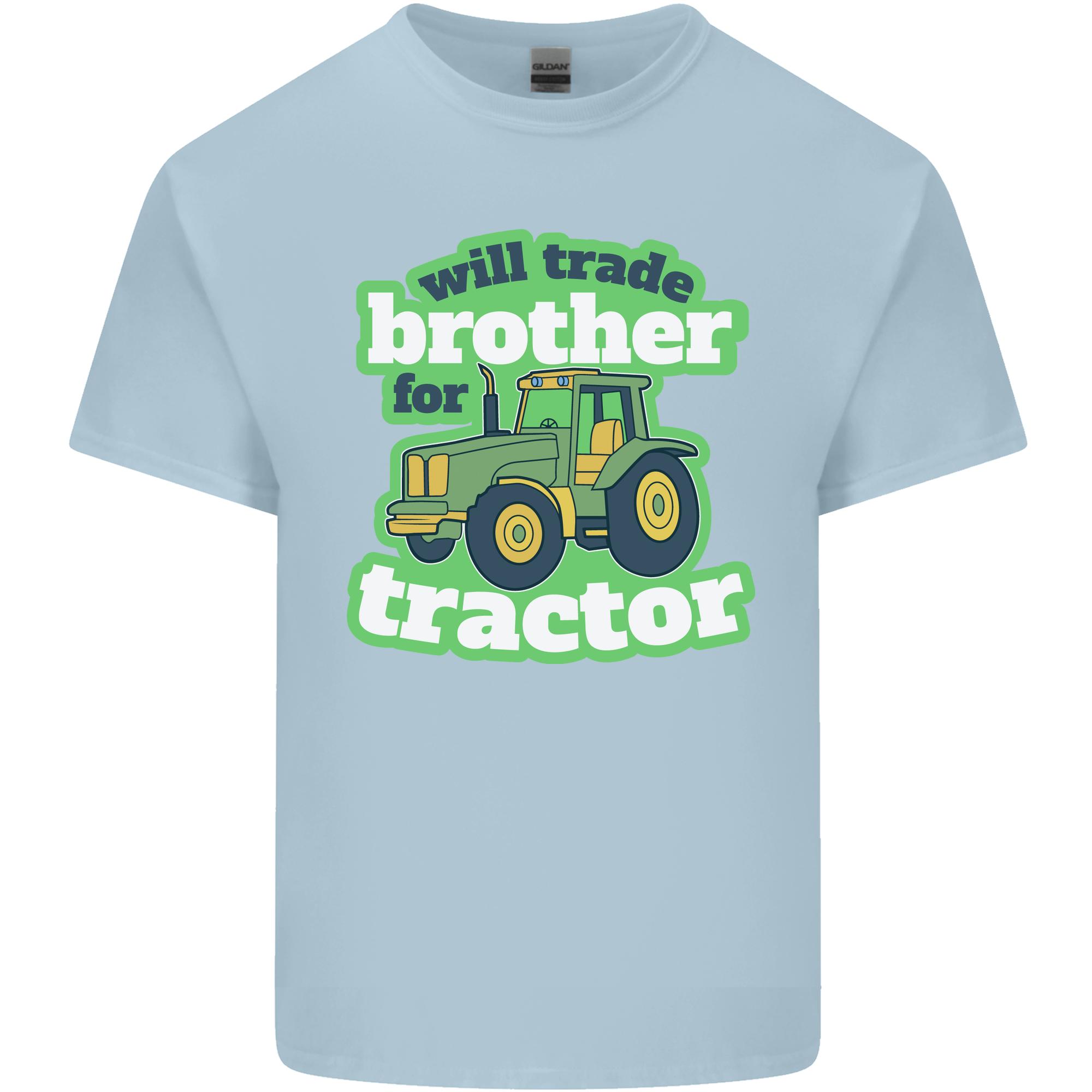 Will Trade Brother For Tractor Farmer Unisexs Light Cotton TShirt S