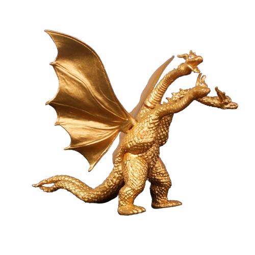 New 10cm Godzilla VS Kingkong Gojira Soft Glue King Ghidorah Action Figure Movable Joints Model Toys For Kid Boy Gift