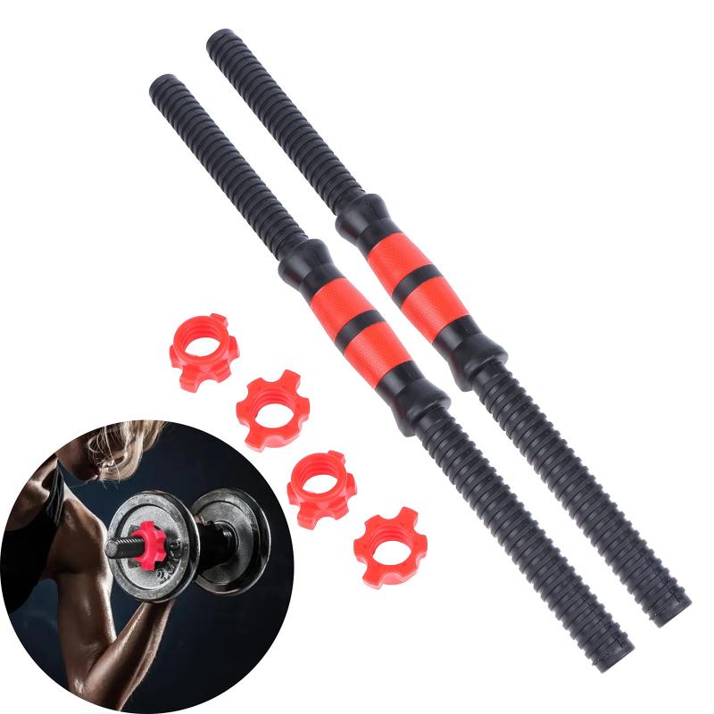 2 Pezzi Manubrio da Palestra Barra per Manubri Body Building Parti di Bilanciere Allenamento Forza Corpo 35Cm 47Cm Manico per Bilanciere Accessori per Sollevamento Pesi