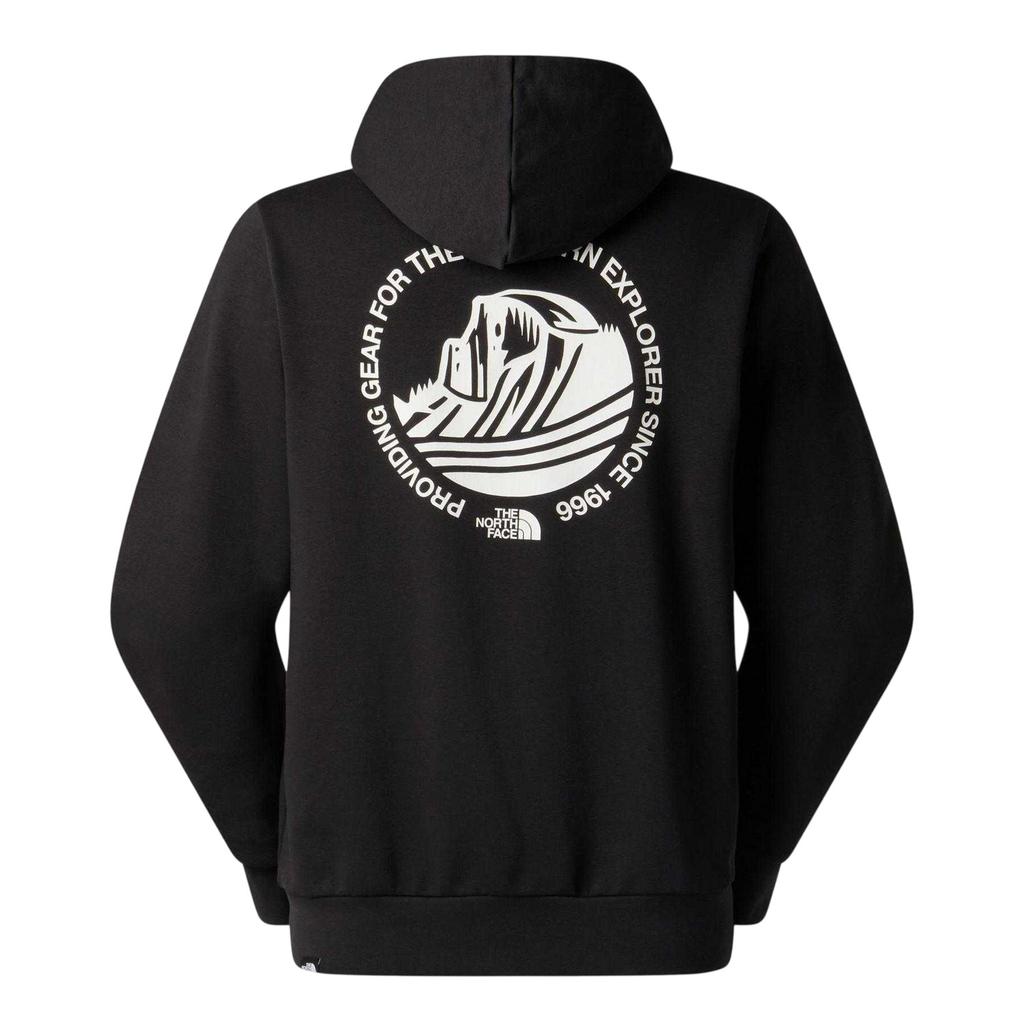 The North Face Mens Graphic Print Cotton Relaxed Fit Hoodie