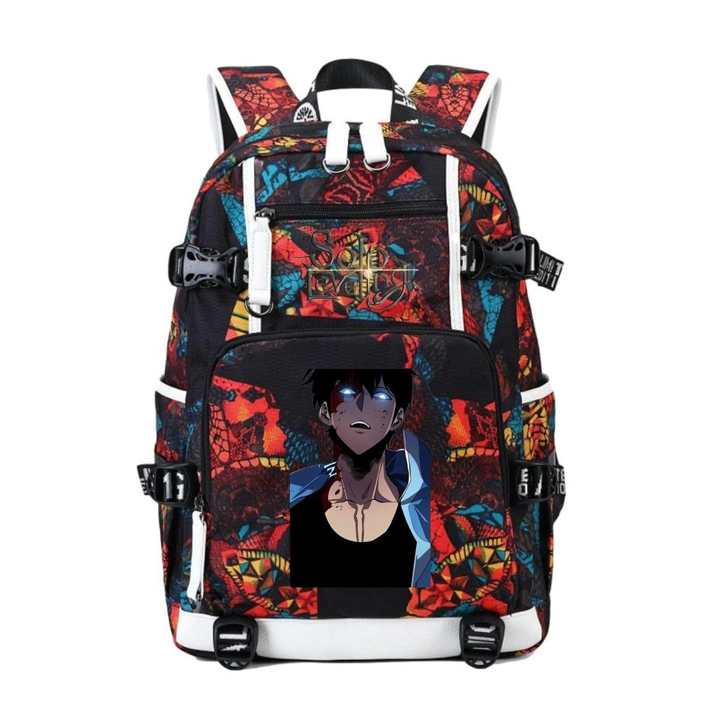 I Alone Upgraded The Animation Periphery Outdoor Travel Bag Large Capacity Multi-Function With Usb Backpack