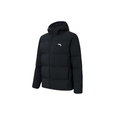 Doudoune à capuche logo couleur unie Homme Vêtements d'extérieur Noir 952347903-4