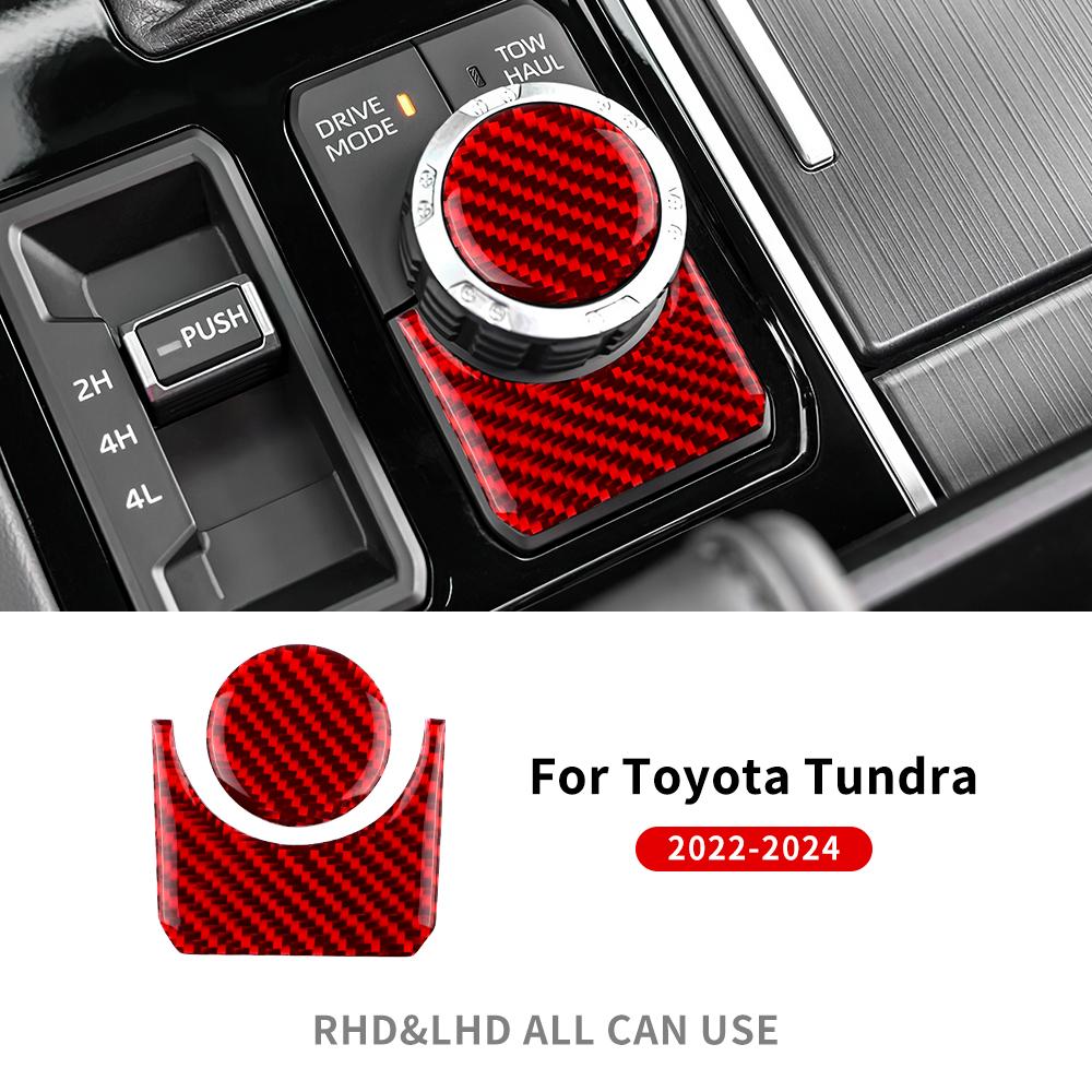 Real Soft Carbon Fiber Sticker For Toyota Tundra 2025 2025 2025 2025 Car Multimedia Button Knob Cover Interior Trim Accessories
