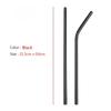 Black Portable Dinnerware Set Knife Fork Spoon Straw Set 304 Stainless Steel Travel Camping Dinnerware Set With Storage Bag