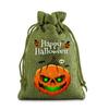 Halloween Kinder Zuckertüte Kürbis Geist Leinen Bündel Mundbeutel Geschenktüte Kordelzug Süßigkeitentasche Lager