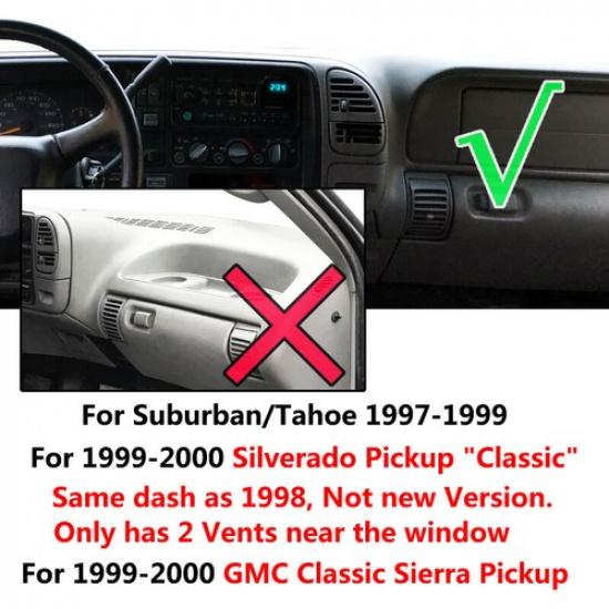 For Chevy Silverado C2500 C1500 C3500 1997-98 Dashboard Cover Dash Mat Dashmat