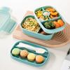 Leak-Proof Lunch Container Heat Resistant Food Storage Box Microwavable Student Lunchbox  Snack