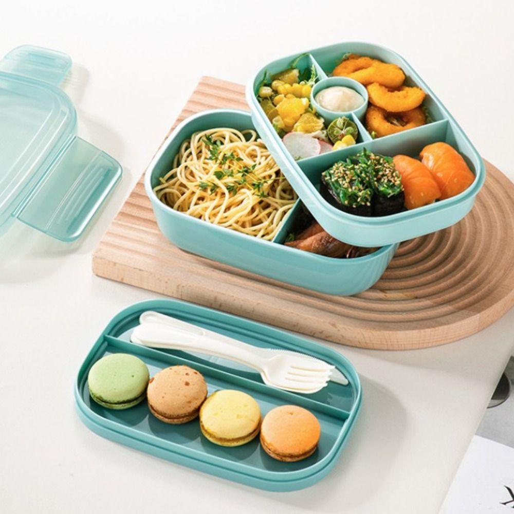 Leak-Proof Lunch Container Heat Resistant Food Storage Box Microwavable Student Lunchbox  Snack