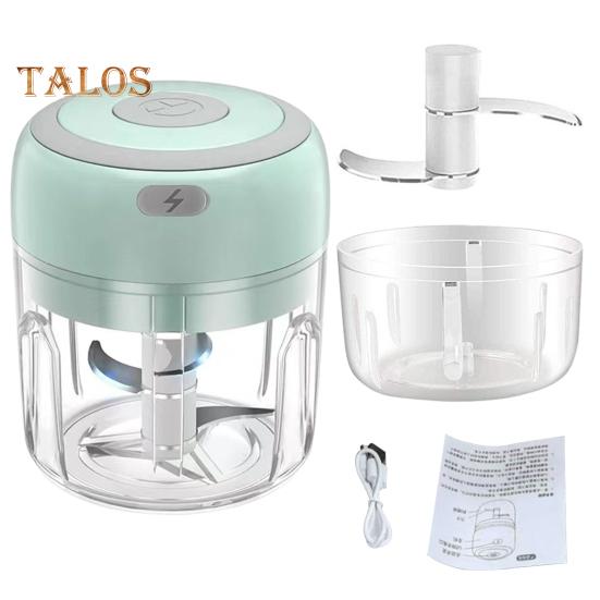 

Перезаряжаемый измельчитель чеснока 100/250 мл Мини-кухонный комбайн для овощей, фруктов, орехов, мяса Управление одной кнопкой Машина для измельчения чеснока зелёный