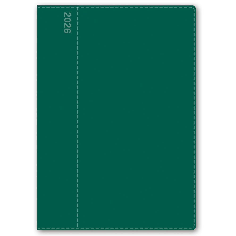 NOLTY 2026 B6 Carrel 2060 December Planner, Vertical, 2, Green, (Starts 2025)