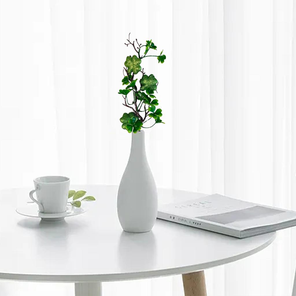 Kunstbloemenstruik Levendige Kleuren Duurzaam Plastic Levensgetrouw Veel Gebruikt Nep Klaver Stengel