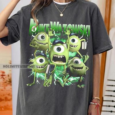 Grafické tričko Mike Wazowski, Tričko Příšerky s.r.o., Disney Kreslené tričko, Vtipné tričko s příšerou, Dárek pro fanoušky inspirovaný Pixarem