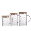 Shangqi Glass Milk Tea Water Cup with Handle and Lid
