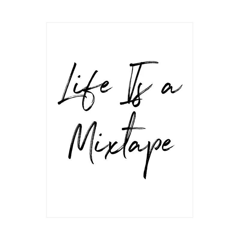 Minimalism English Sentences Inspirational Words Poster Canvas Print Painting Wall Art Picture Living Room Office Decor