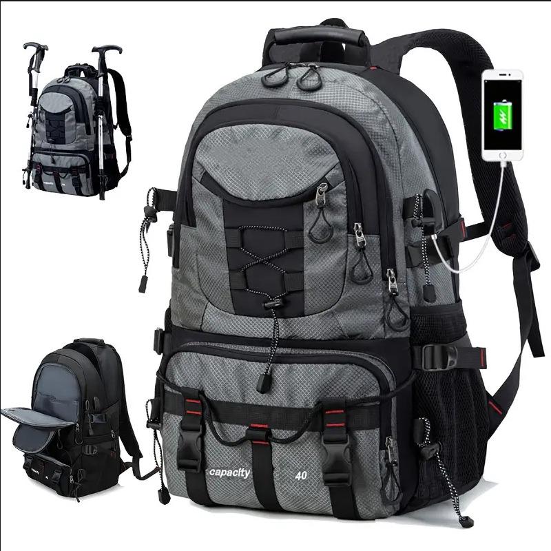 Extra Large Men's Mountaineering & Travel Backpack for European & American Outdoor Adventures