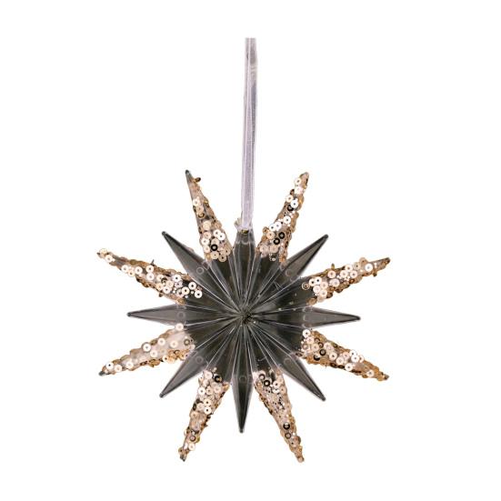 Clear Acrylic Christmas Ornaments Snowflake Tree Elk Butterfly Ballet Dancer Hanging Decoration for Holiday Winter Scene Decoration