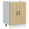 VidaXL Base Cabinet for Sink Kalmar Sonoma Oak Engineered Wood, Kitchen Base Cabinet, Kitchen Base Cabinet with Door 853440