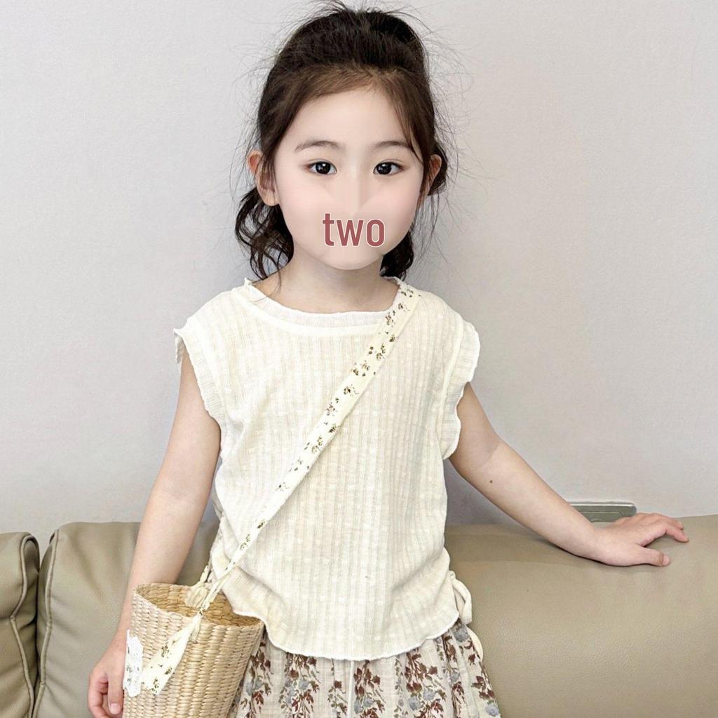 Korean Style Summer Vest Set for Baby Girls 2026 - Trendy Two-Piece Outfit