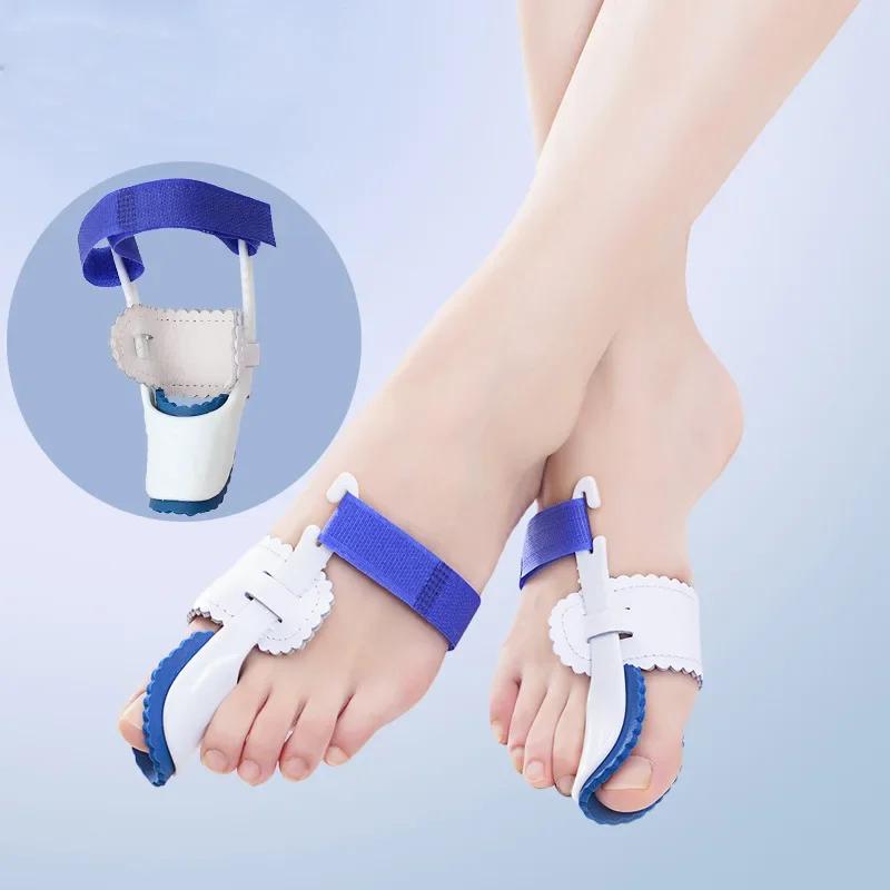 2Pcs Toe Separator Hallux Valgus Bunion Corrector Orthotics Feet Bone Straightener Adjuster Pain Relief Pedicure Foot Care Tool
