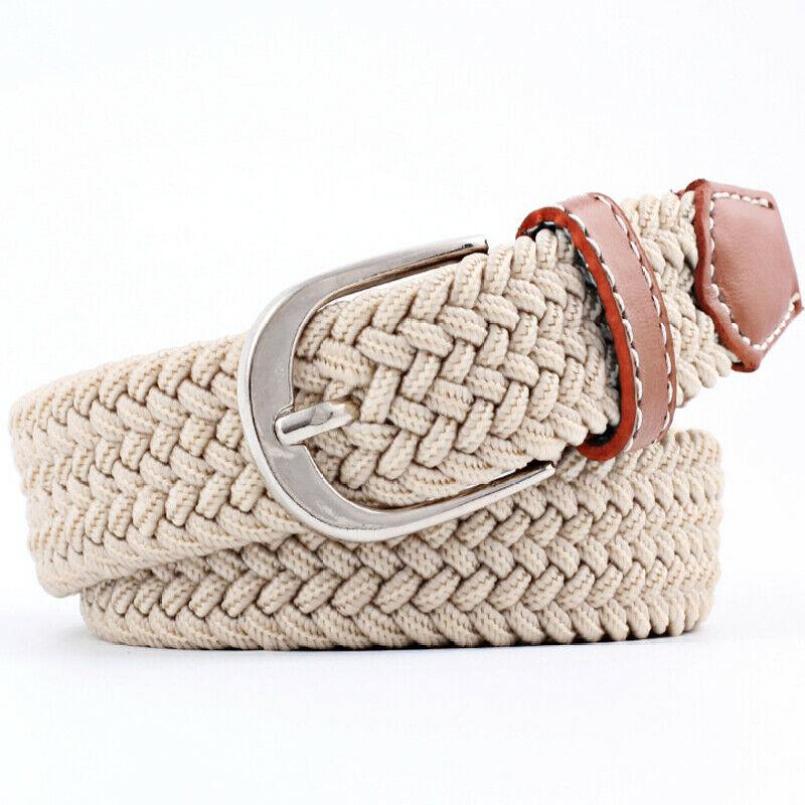 Elastic Stretch Waist Belts For Men Women Casual Stretch Woven Belt Women Waistband Student Jeans