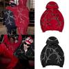 Rhinestone Graphics Zip Up Hoodie for Women Men Oversized Sweatshirt Jackets Aesthetic Pullover Y2k Streetwear Gifts  Black L