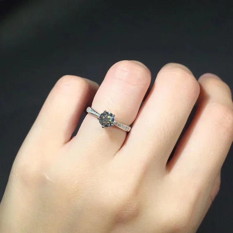New Trendy Wedding Rings For Women Luxury Cubic Zirconia Crystal Temperament Elegant Engagement Band Jewelry Bulk