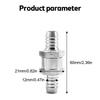 Fuel Non Return Check Valve 6/8/10/12mm Aluminium Alloy Petrol Fuel Line Way Aluminium 1 Way Fuel Line Check Valve Fuel System Fittings7