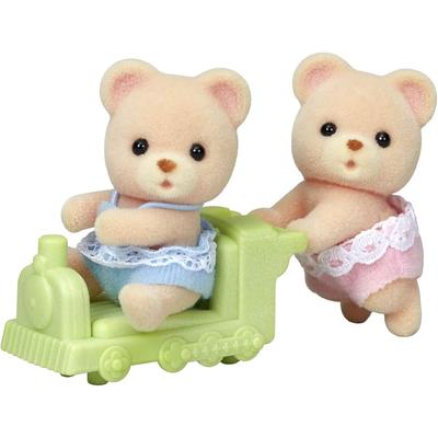 Sylvanian Families EPOCH Bear Twin Dolls ST Mark Certified 3 Years and Up Toy Dollhouse