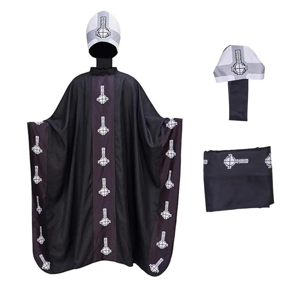 Косплей-плащ Papa Emeritus из Ghost B C из полиэстера для Хэллоуина и костюмированных вечеринок S