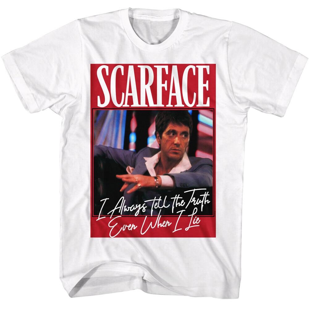 Scarface Movie I Always Tell The Truth Even When I Lie Men T-Shirt Al Pacino L