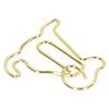 100Pcs Dog Shape Gold Paper Clips Gold Small Paper Clips Cute Paperclips  Note Taking